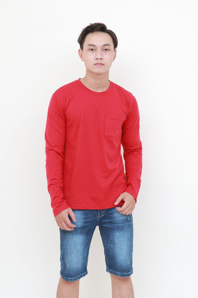 W_11 | T-Shirt Long Sleeve Slim with pocket