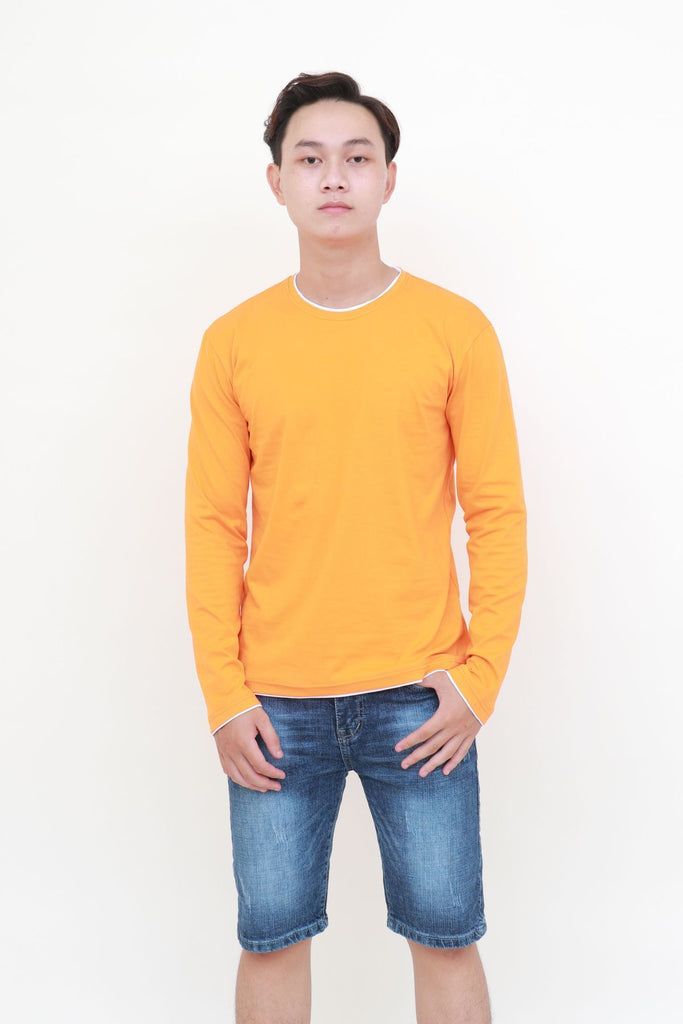 W_20 | T-Shirt Long Sleeve Slim with double neckline