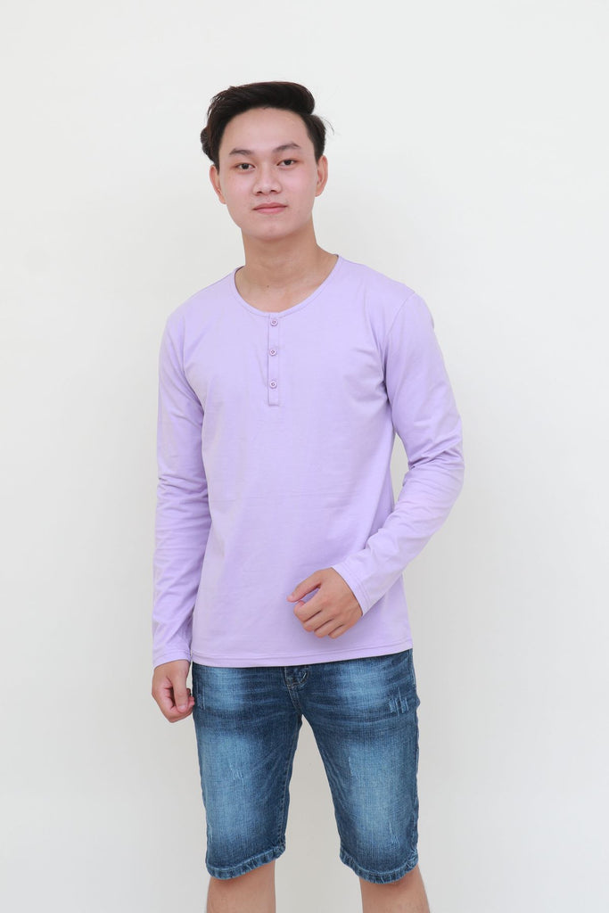 W_27 | T-Shirt Long Sleeve Slim with buttons