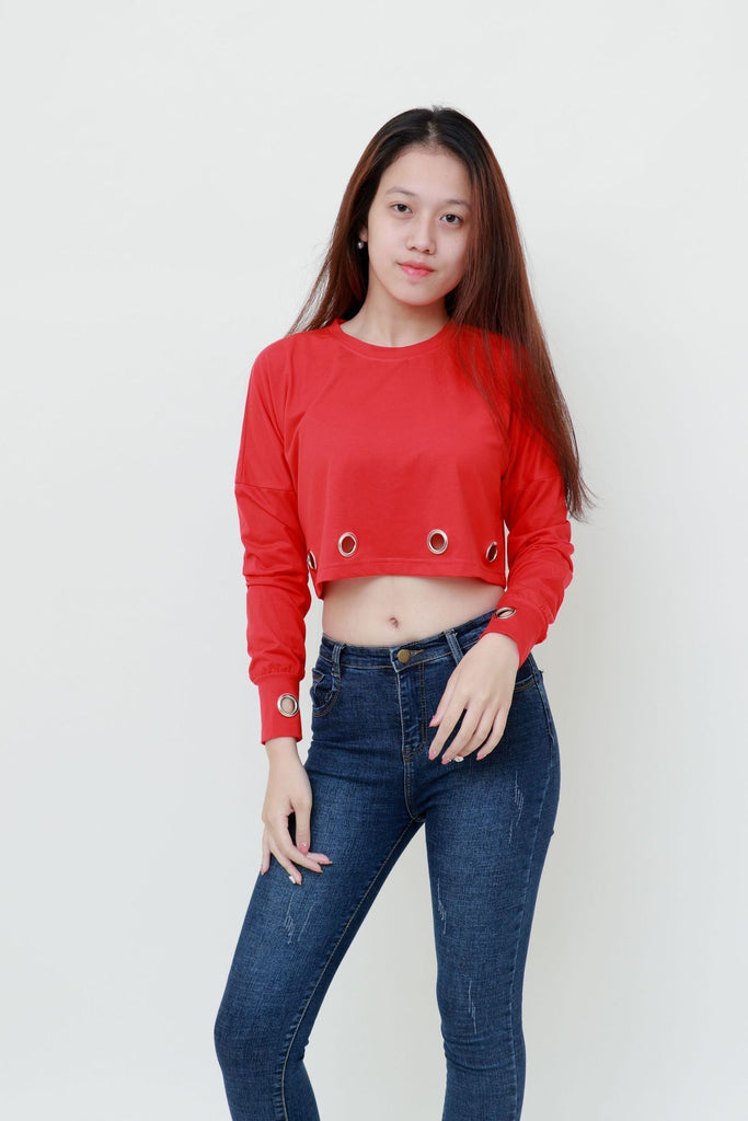 Z_16 | Crop Top with long sleeves